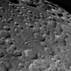 An incredibly close-up view of the roughhewn lunar landscape littered with craters and crater lets. (Jordi Delpeix Borrell)